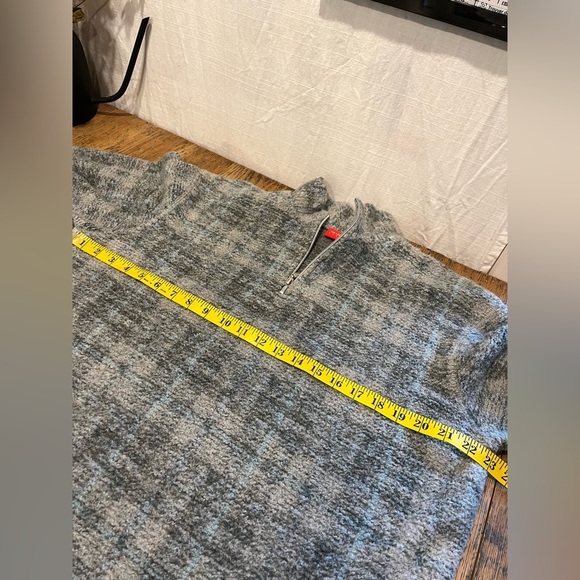 🩶 Grey Textured Half-Zip Sweater - Liz Claiborne Liz & Co - Size S🩶 - Picture 3 of 9